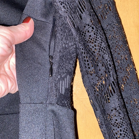 Express black dress with lace back size 4. NWT - Picture 6 of 7